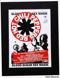 Blood sugar sex magik tour poster