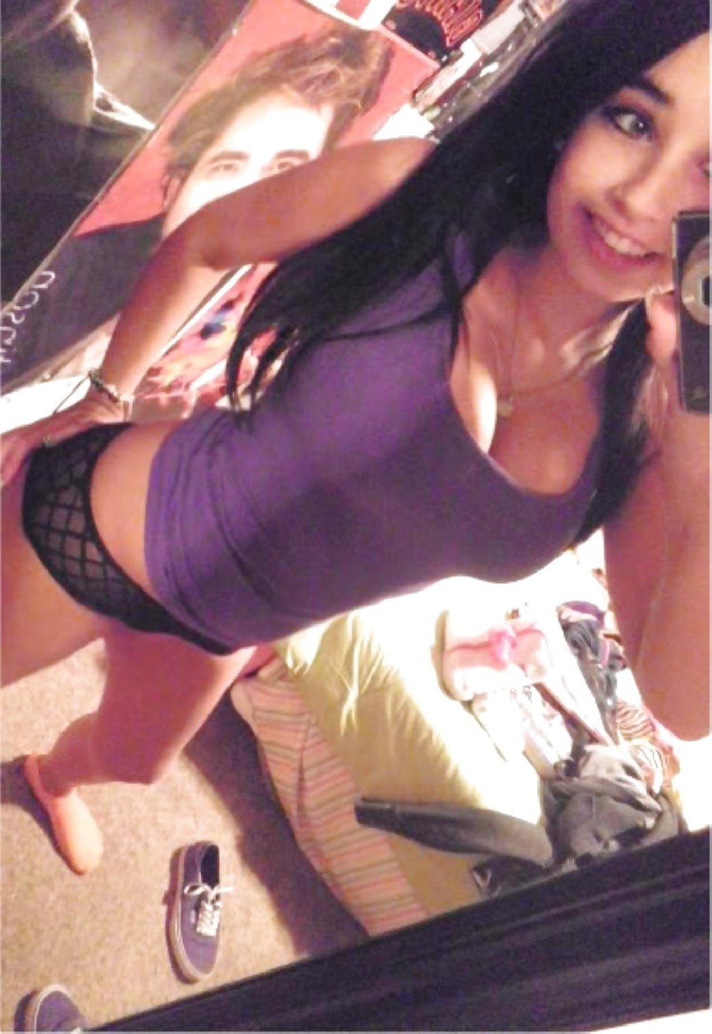 Nice selfie girl with big tits