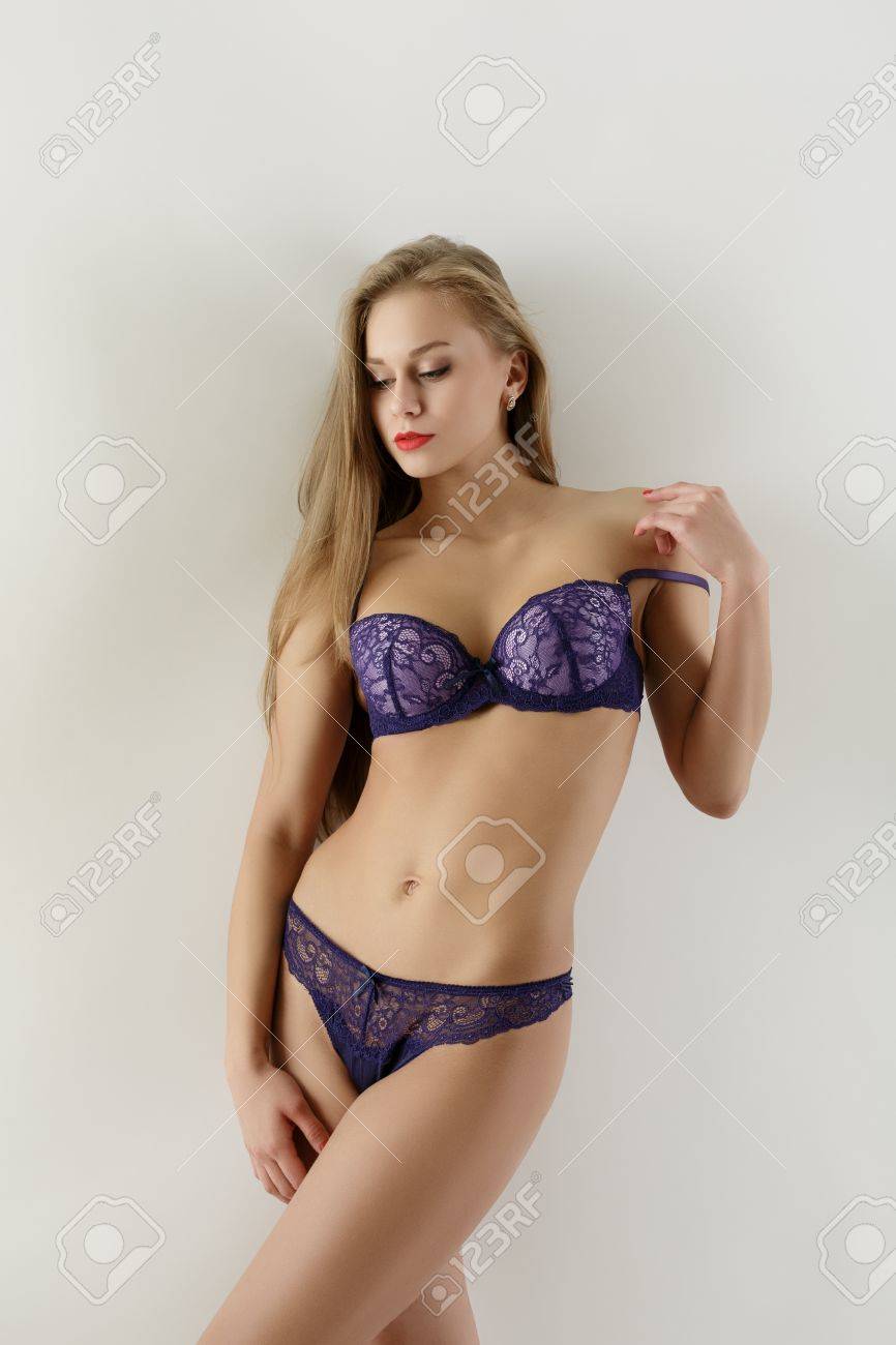 Sexy bra and panties model
