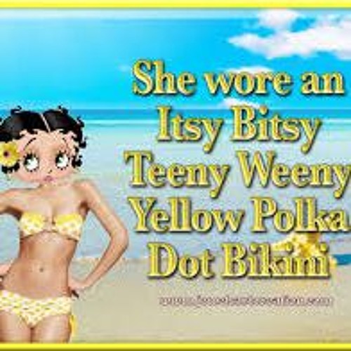 Itsy bitsy yellow dot bikini