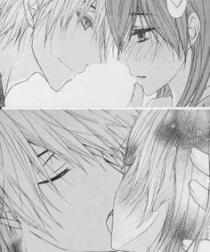 Anime manga kiss scene