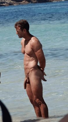 Exhibitionist at nude beach