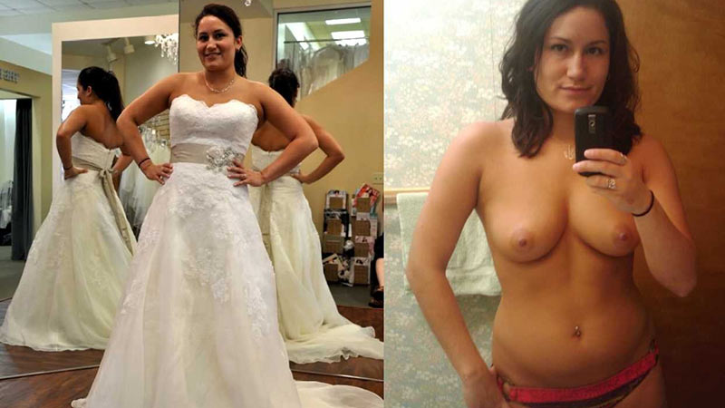 Brides naked before and after