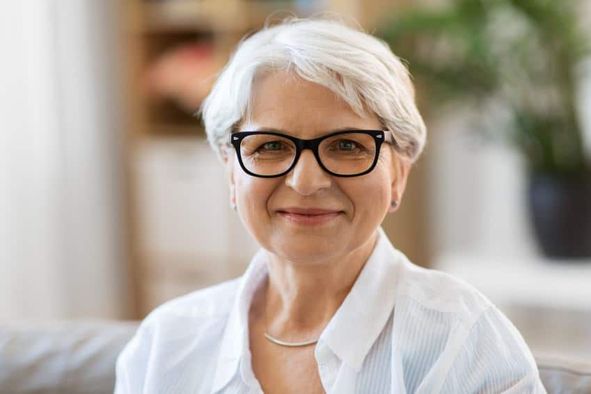 Mature older women glasses