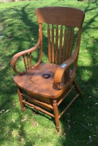 Antique adult potty chair