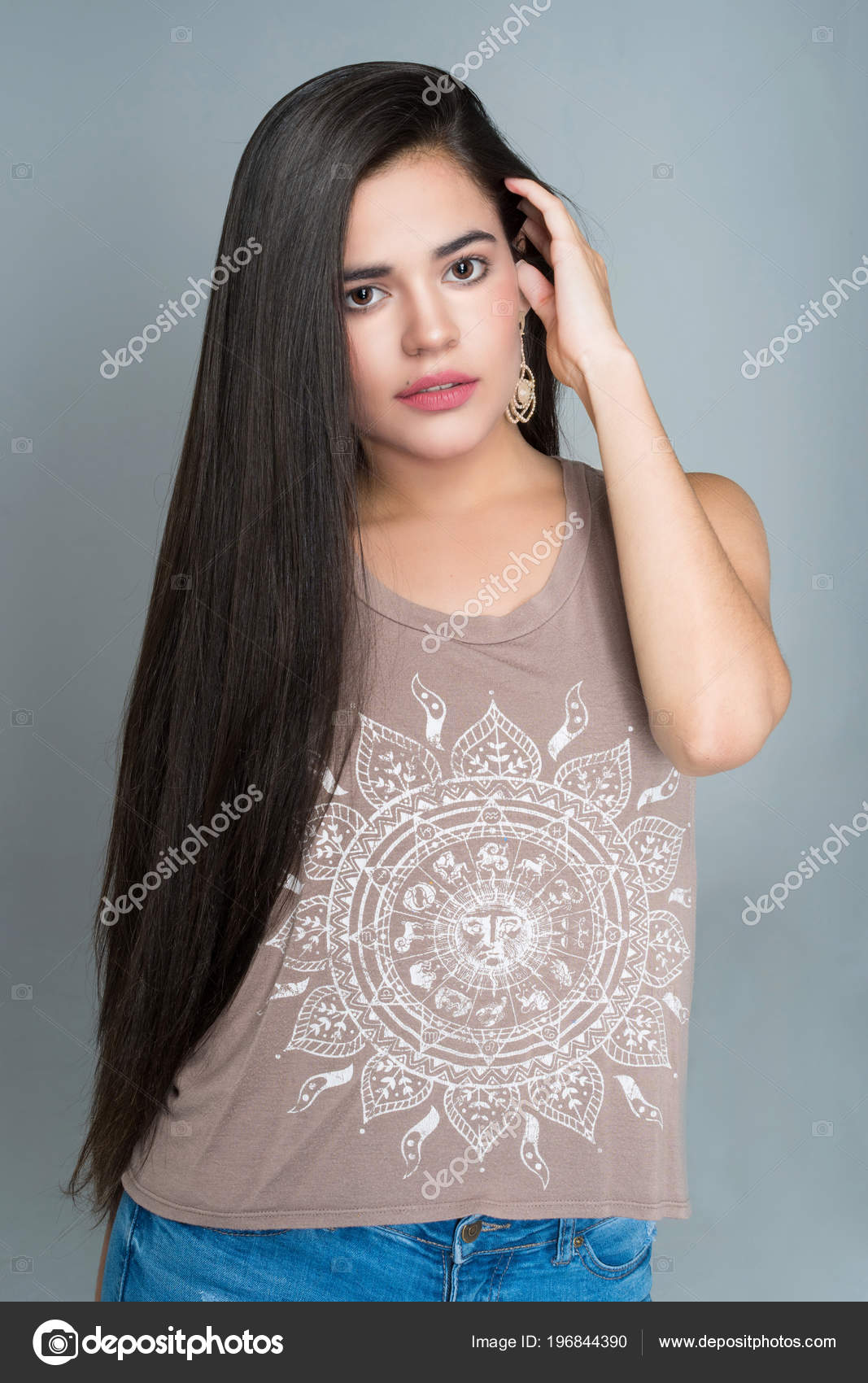 Latin teen girl model