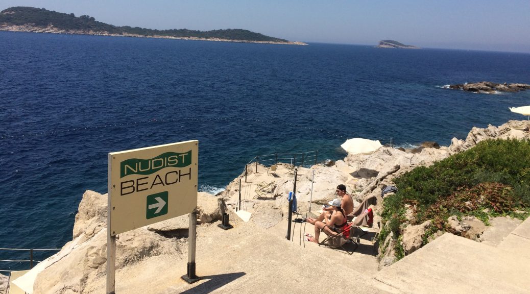 Nude on croatian beach