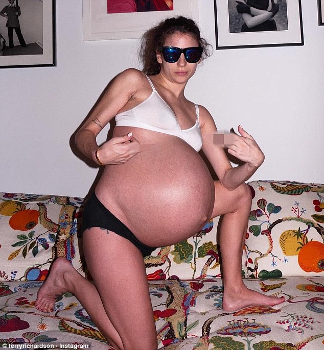 Very pregnant with twins nude