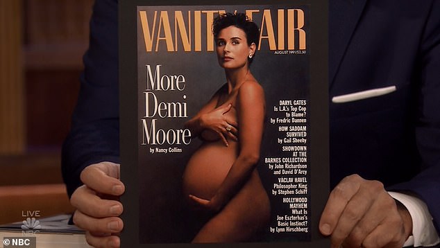Demi moore pregnant vanity fair cover