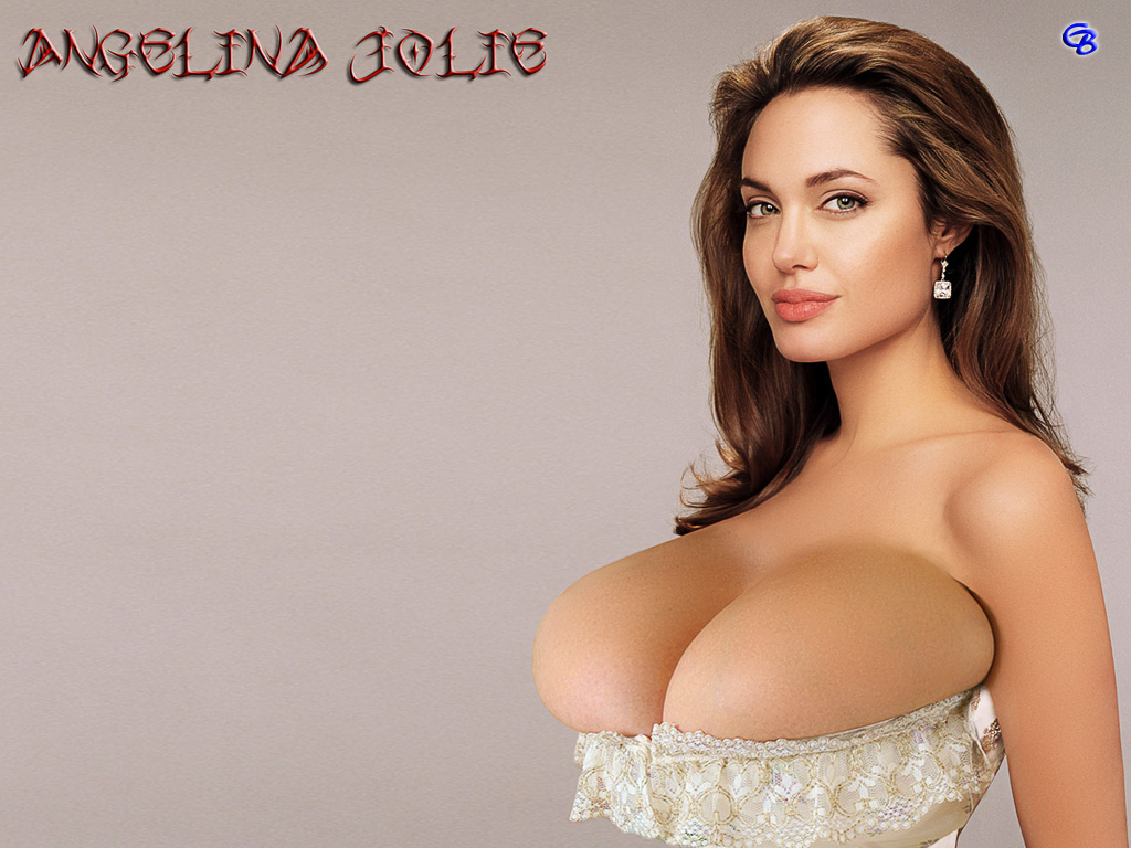 Angelina jolie big boobs