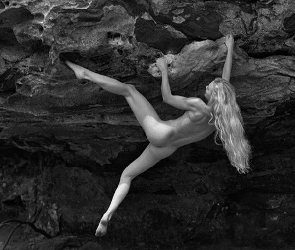 Nude rock climbing naked girls