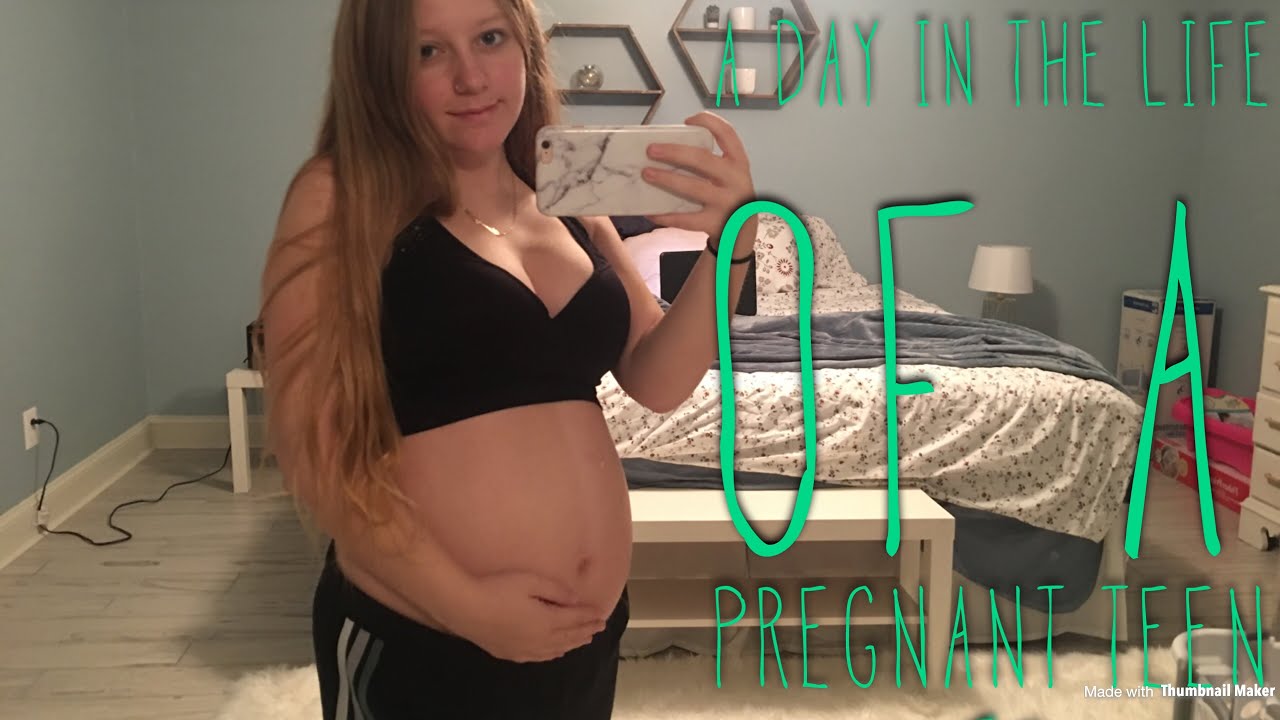 Chubby pregnant teen