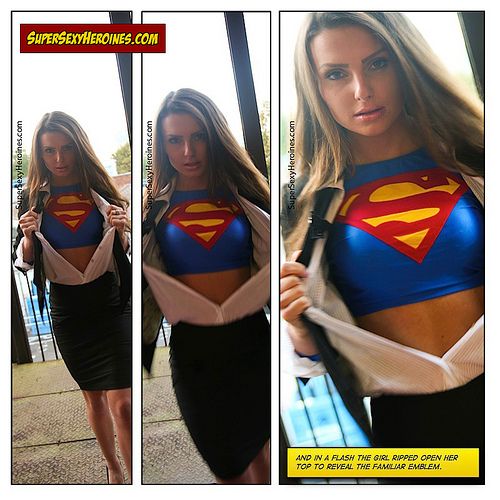 Supergirl rip shirt comic porn