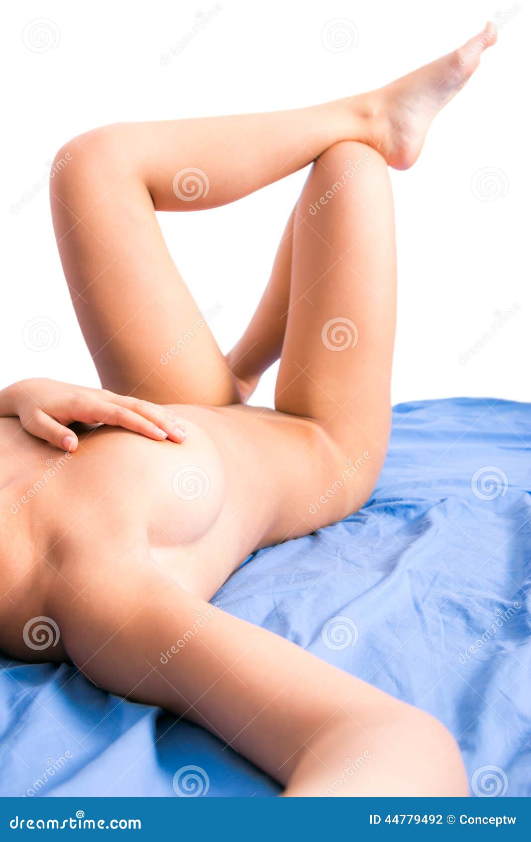 Selfie bed girl naked in
