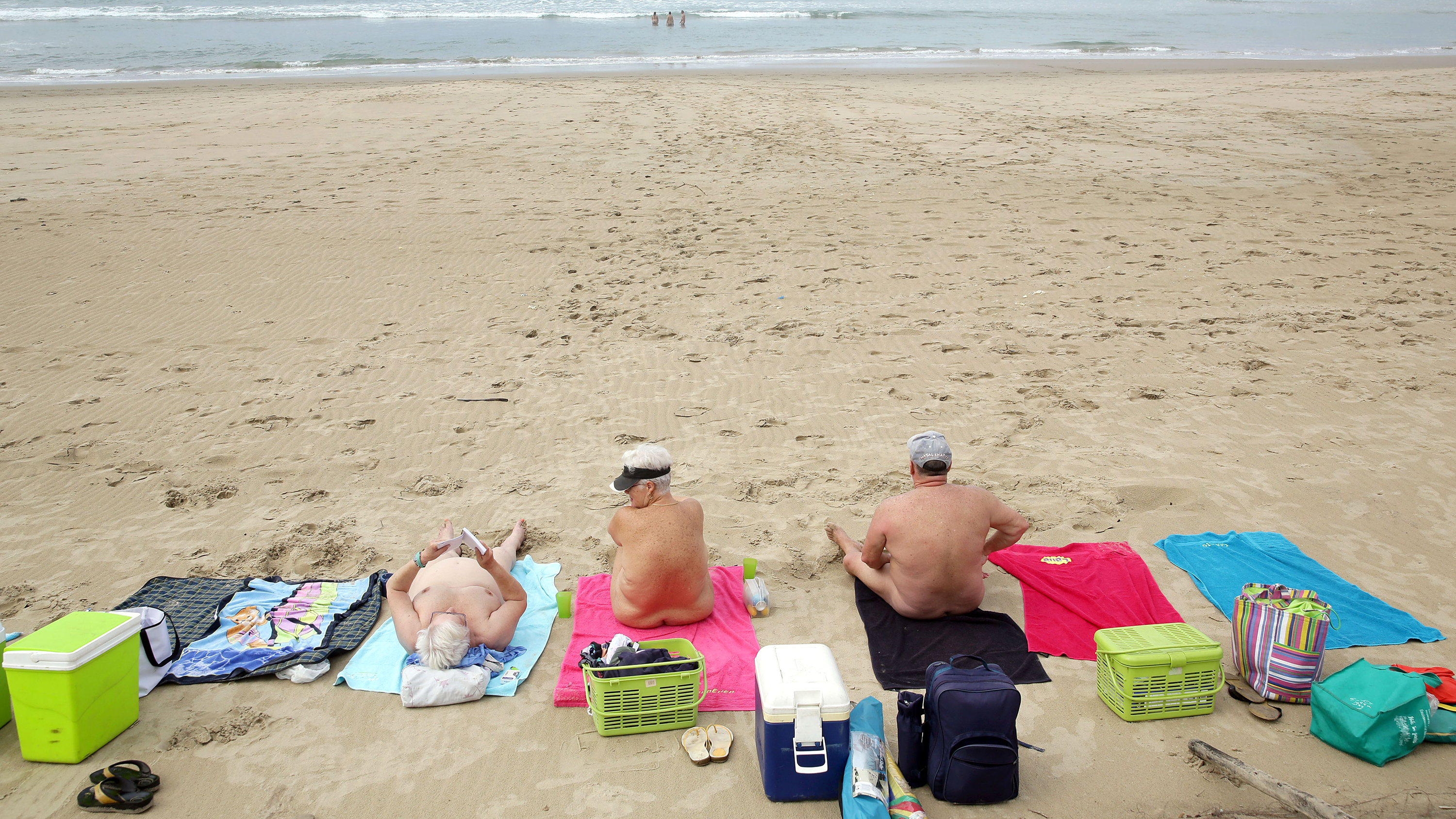 Nude beach nudist