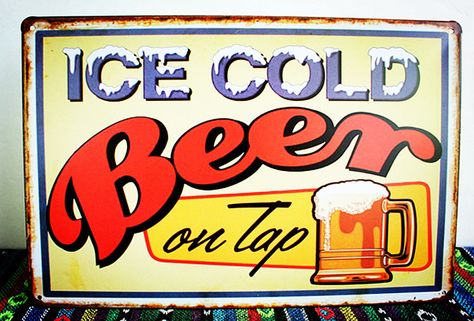 Vintage beer sign info