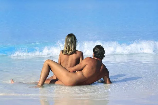 Naked skinny dipping couples