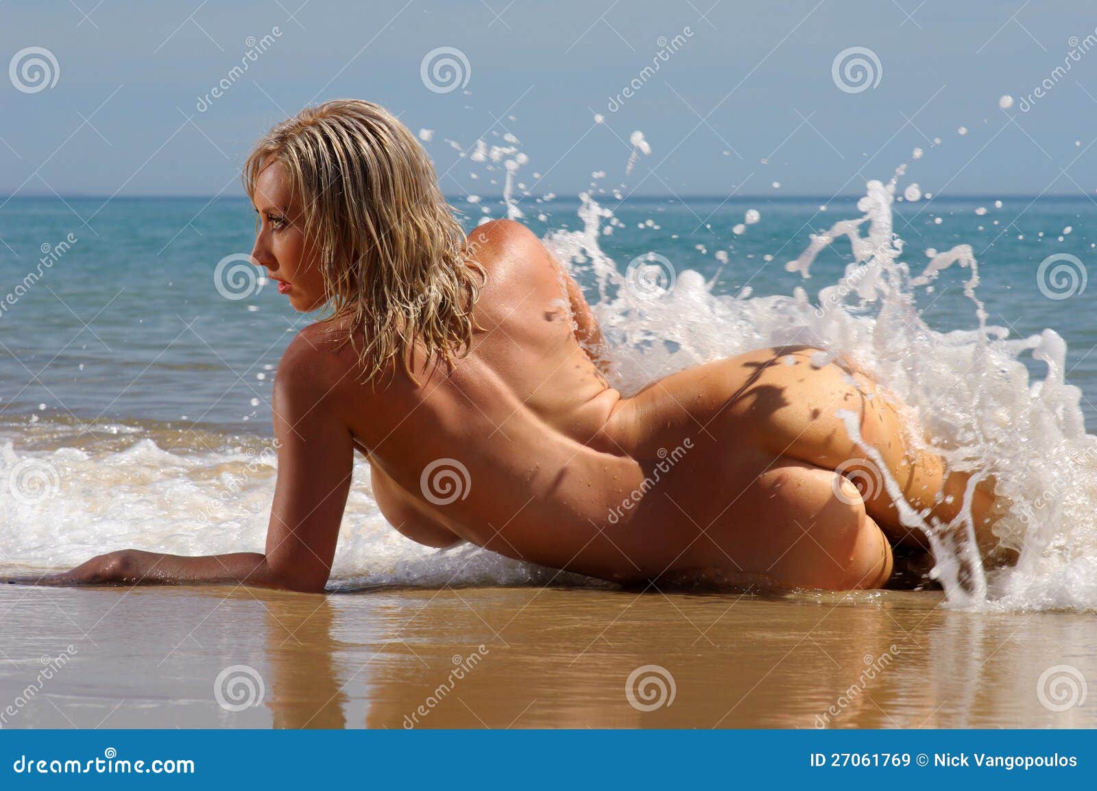 Greek island nude beach girls