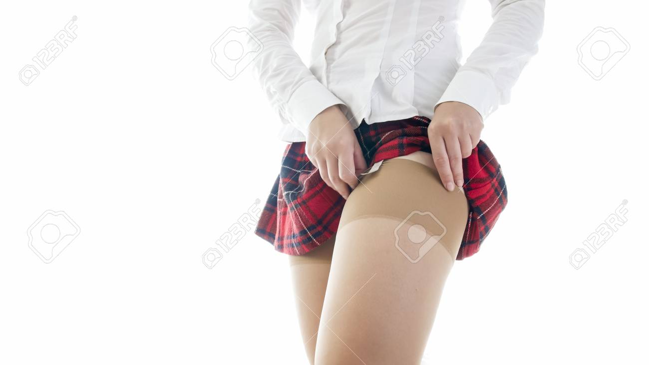 Sexy girl short skirt