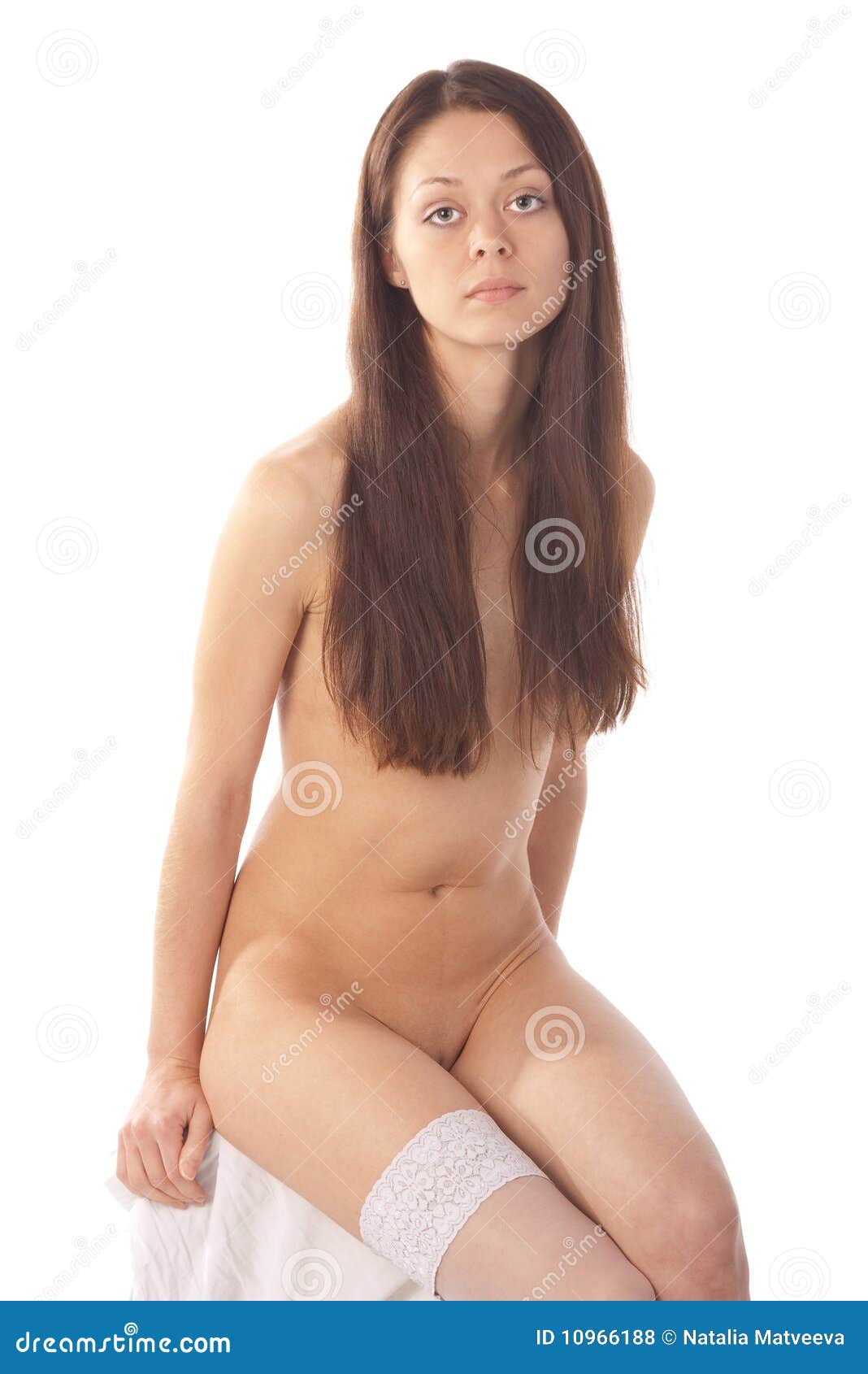 Naked girls sitting on