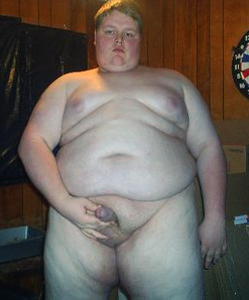 Fat chubby boy naked