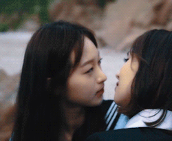 Asian lesbians french kissing
