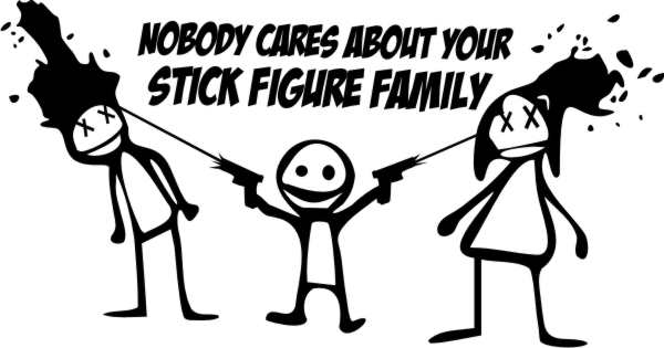 I hate stick figure families