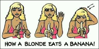 Porn cartoon funny blonde jokes