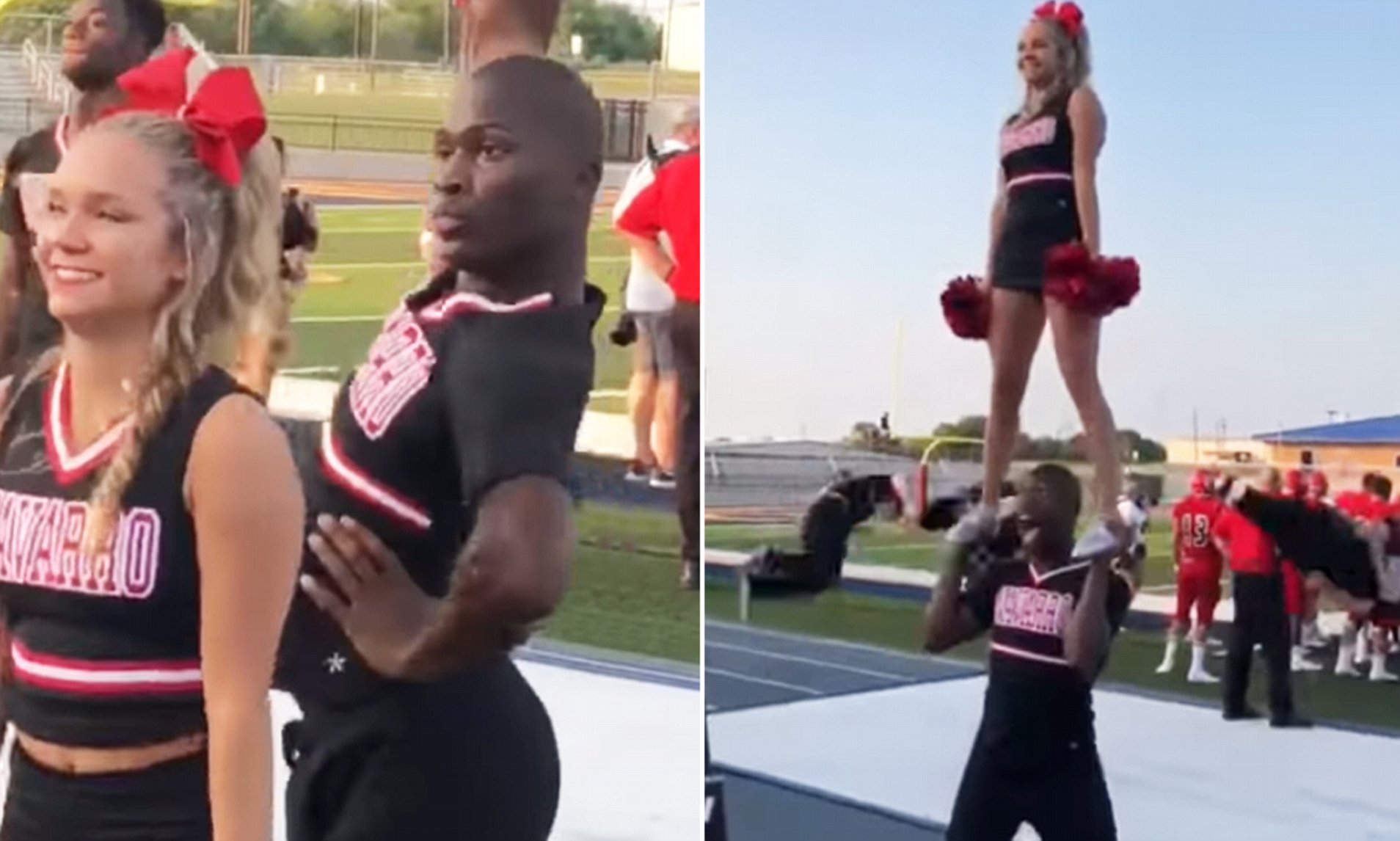 Black cheerleader group sex