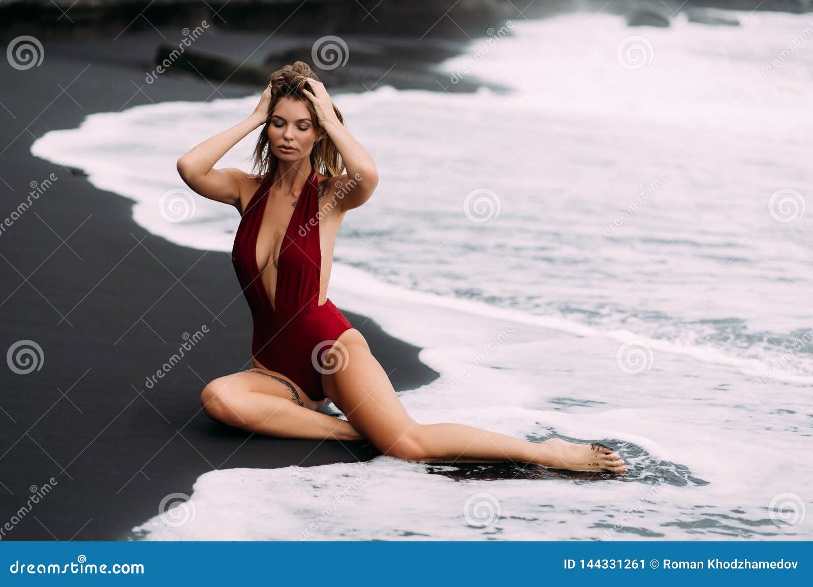 Young teen boobs on beach