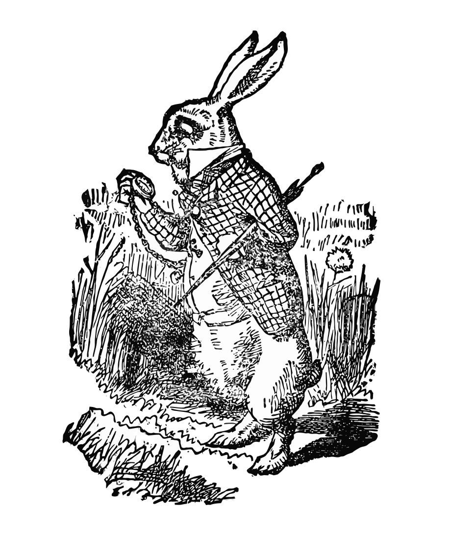Clip free of vintage rabbits art
