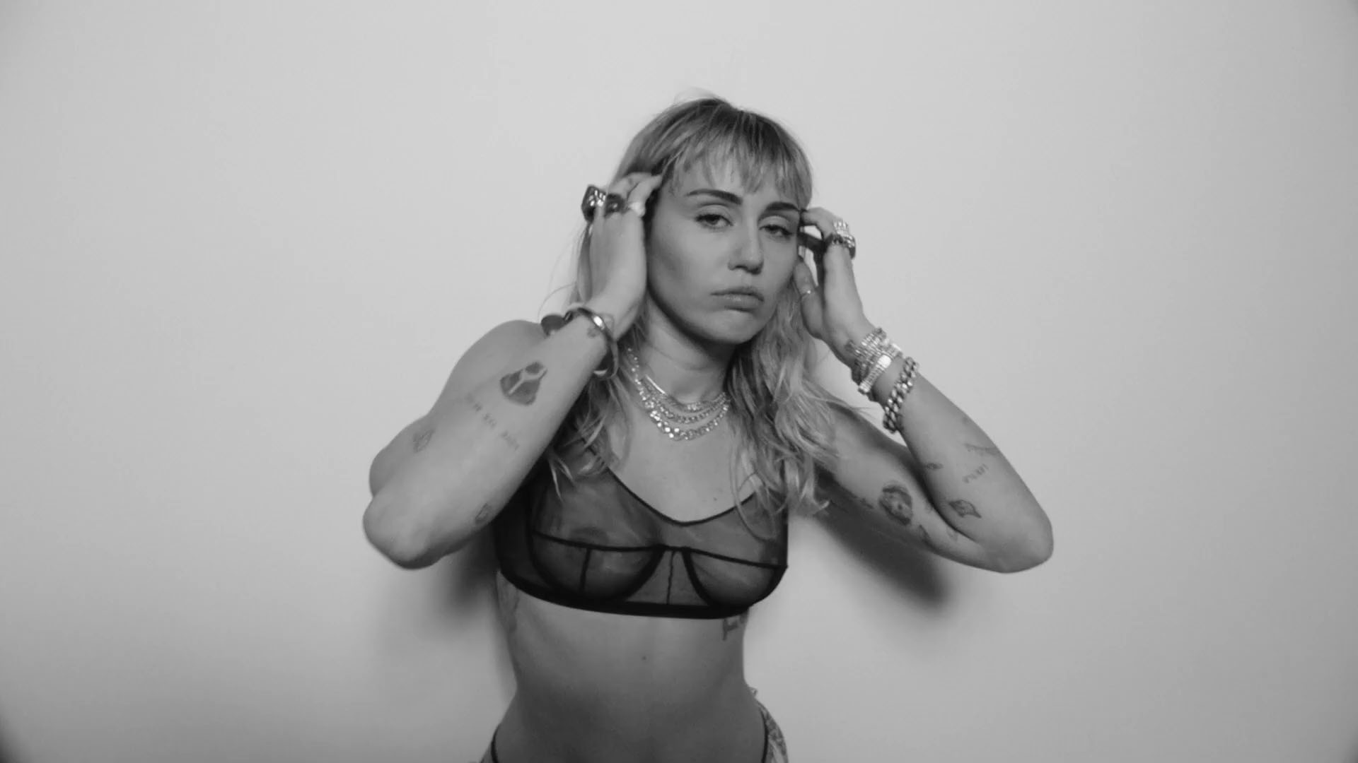Miley cyrus see through bra