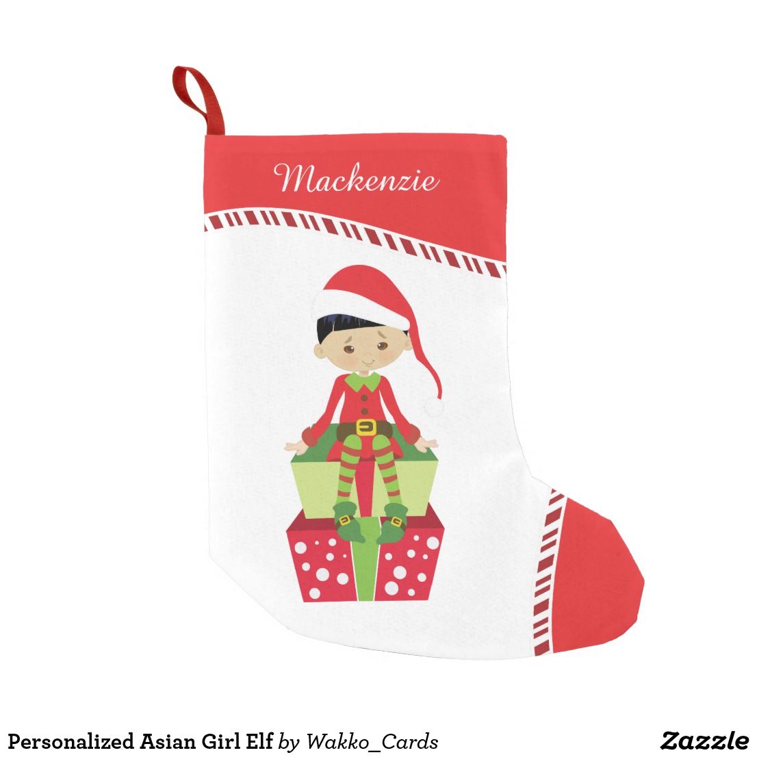 Asian girl personalized stocking