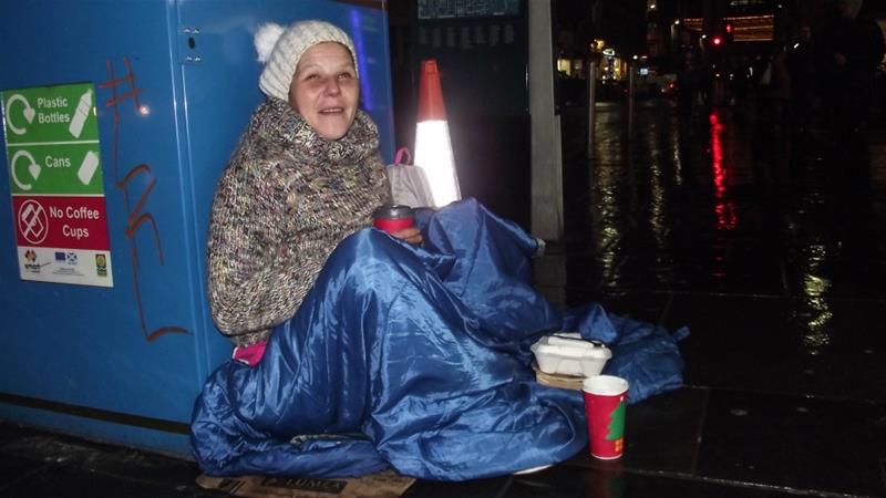 Hot homeless girl forced