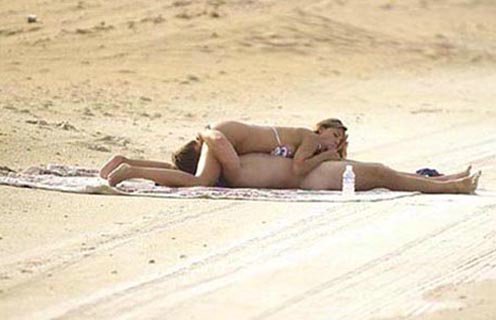 Sleeping naked see beach girl