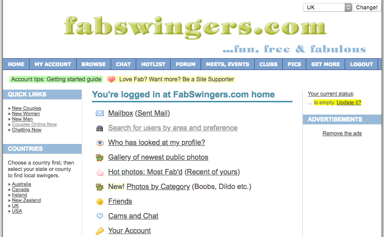 Australian swinger web sites