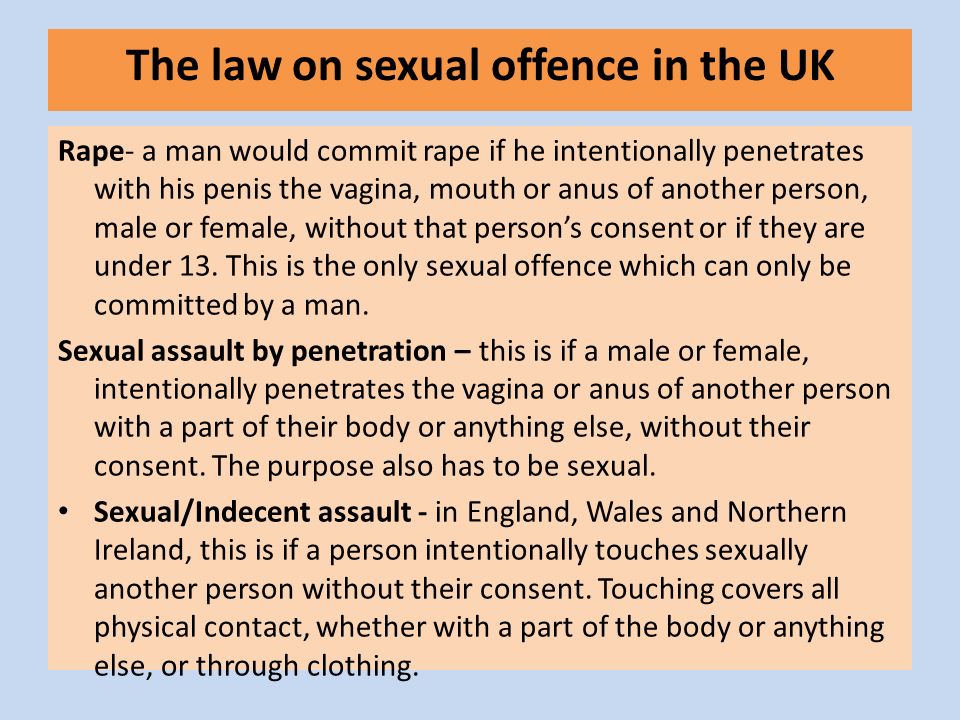 Is anal sex legal in uk
