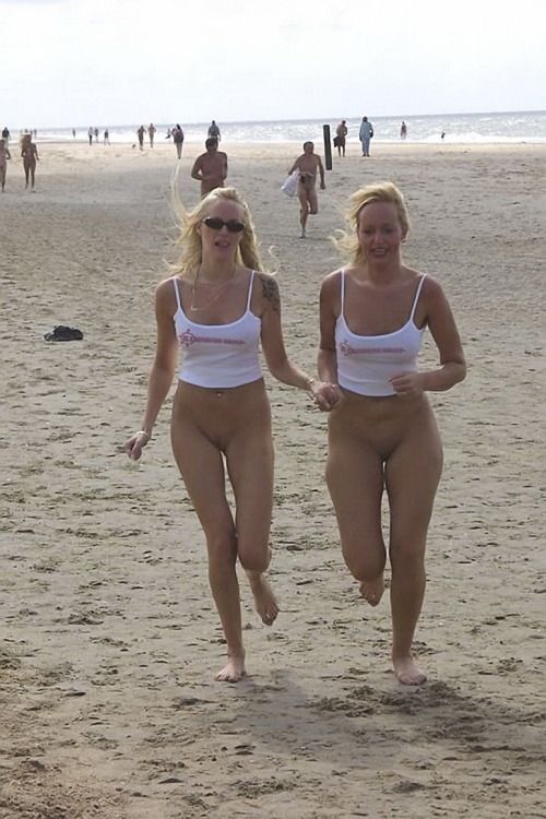Bottomless beach girls naked