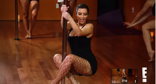 Kardashian stripper pole pics
