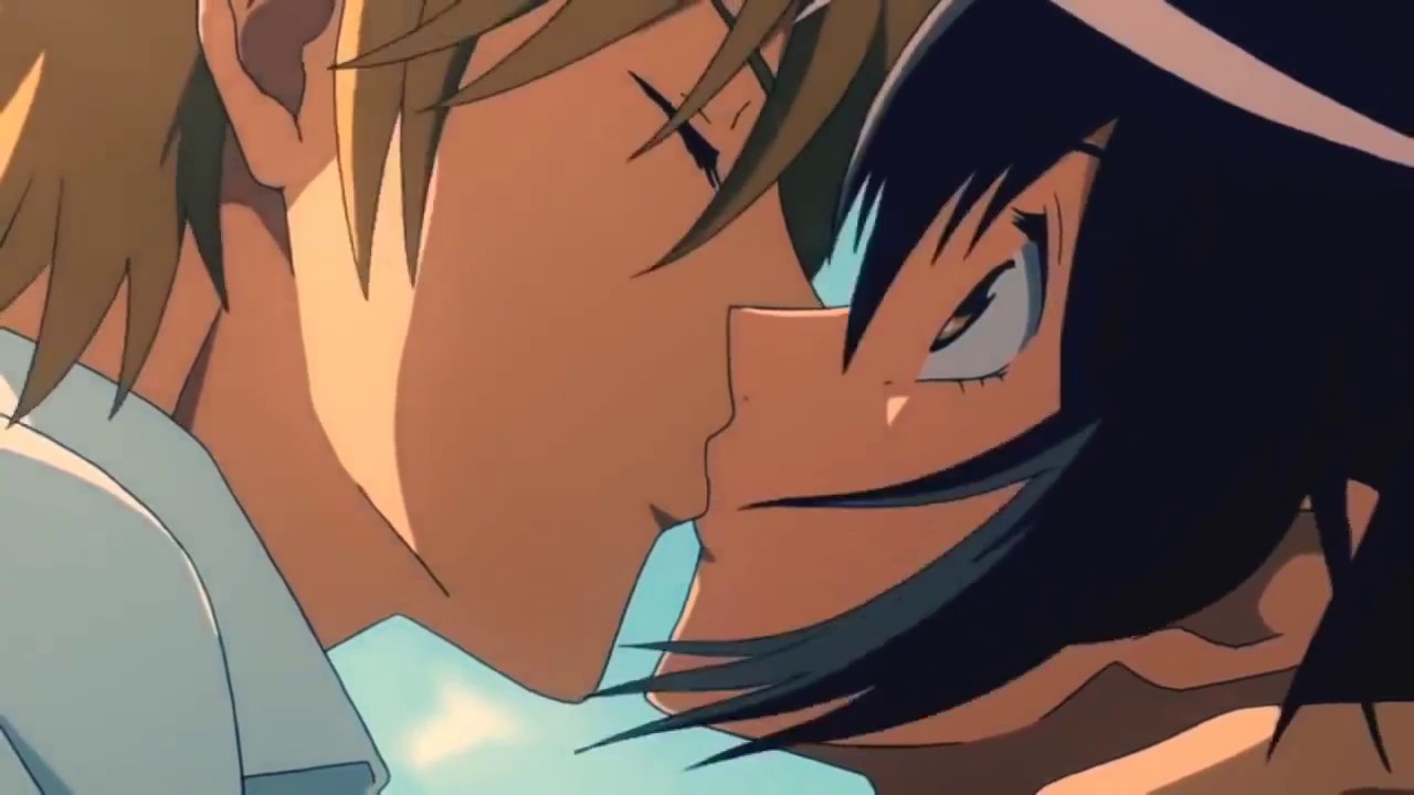 Anime manga kiss scene