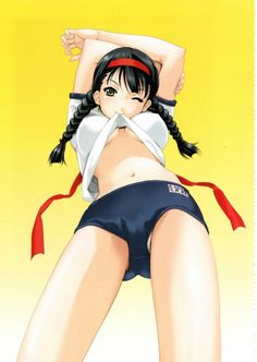 Anime girl class nude