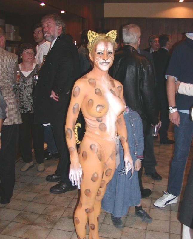 Naked girls in sexy halloween costumes