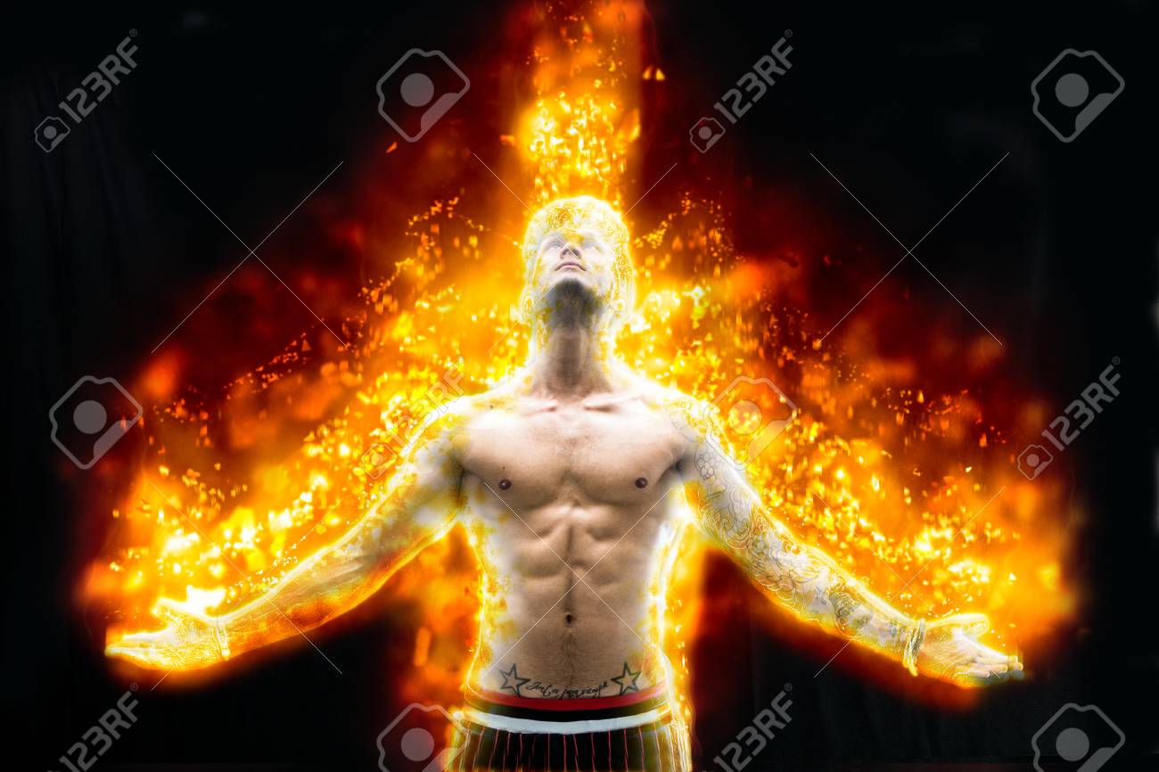 Free naked pics porn man burning