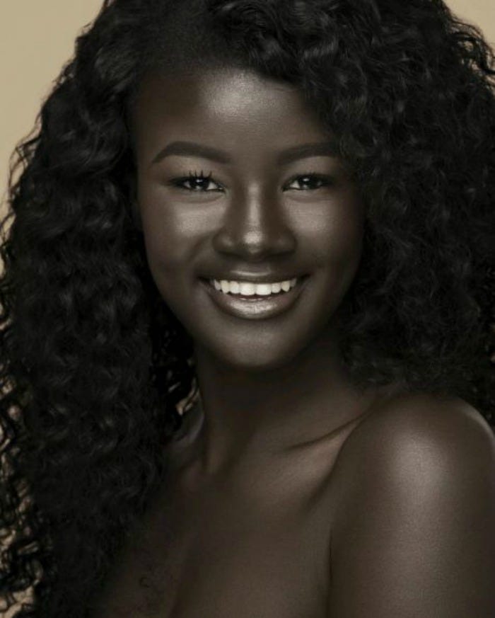 Beautiful dark skin black women