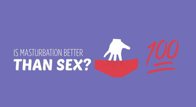 Pleasure of masturbation versus sex
