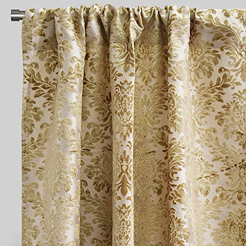 Rodeo home curtains brown quilted bottom
