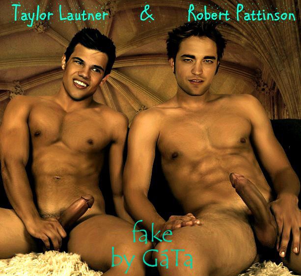 Taylor lautner and robert pattinson naked fakes