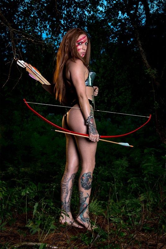 Hot nude archery women
