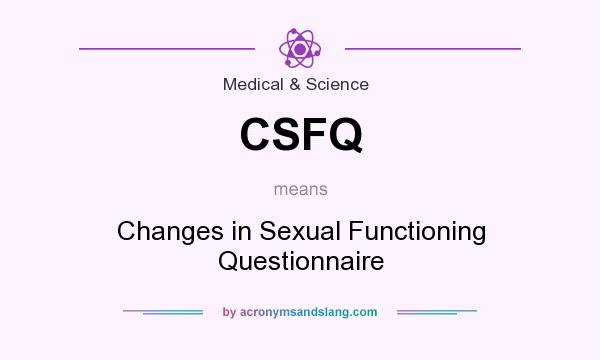 Changes in sexual functioning