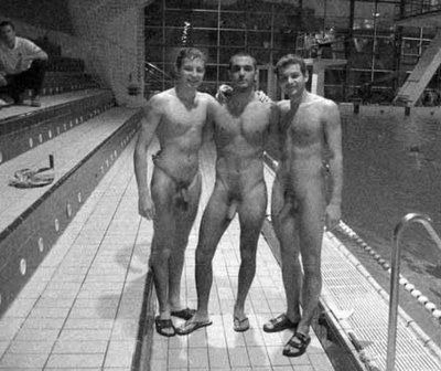 Vintage nude swimming swim team boys
